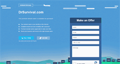 Desktop Screenshot of drsurvival.com