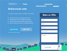 Tablet Screenshot of drsurvival.com